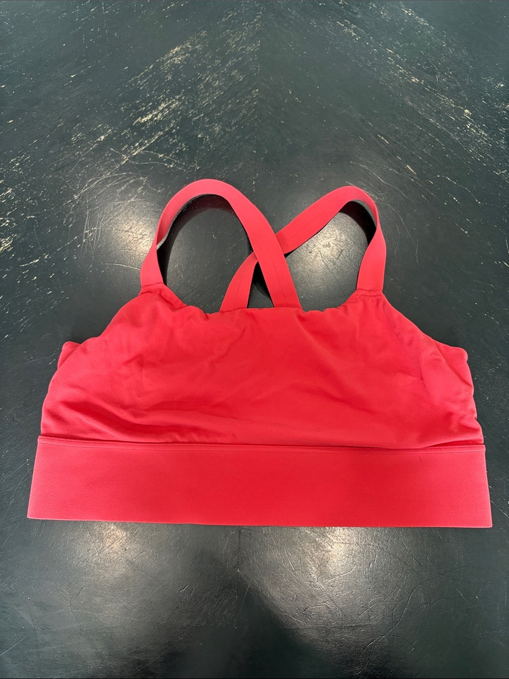 Athleta Red Cross-Back Sports Bra